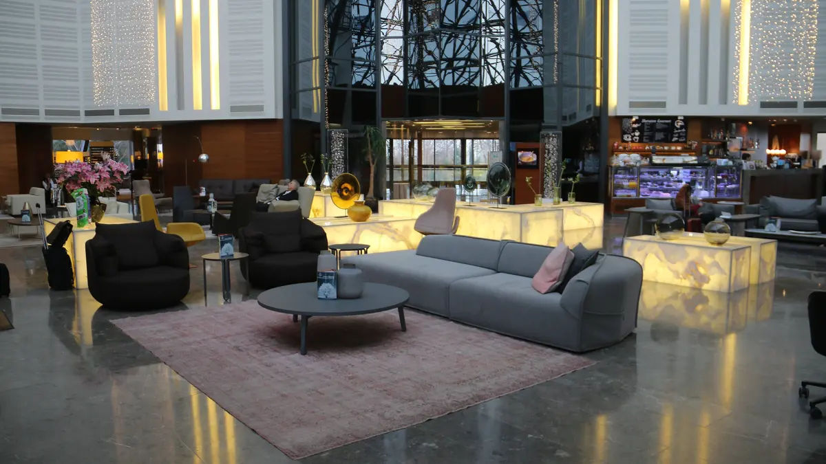 The lobby, where your host meets you
