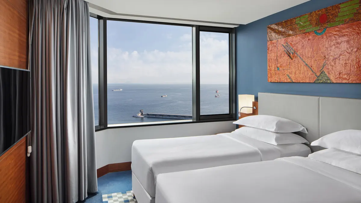 Twin beds, for the person travelling with you