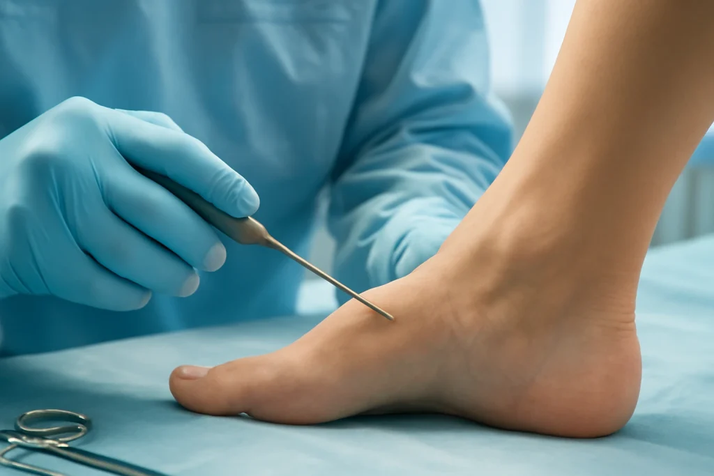 ankle liposuction surgery