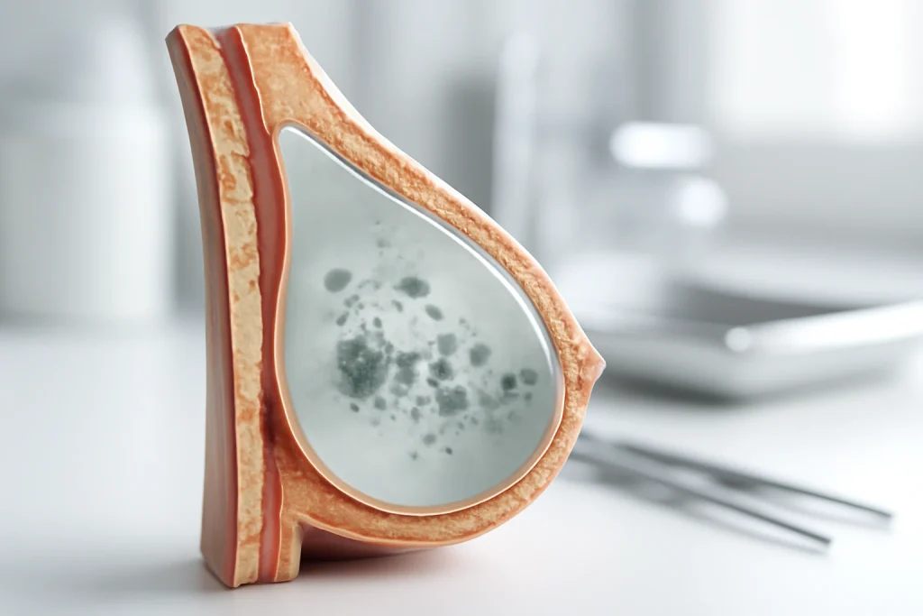 gögüs implantlarında küf
