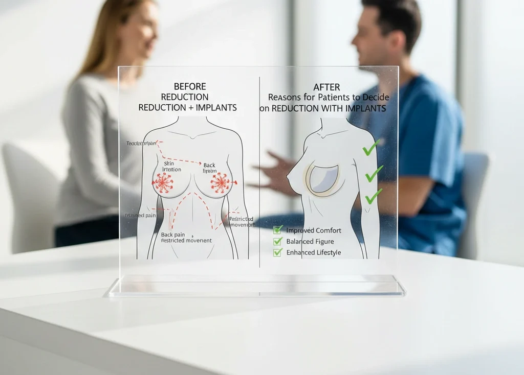 Gründe für Patienten zur Entscheidung für Verkleinerung mit Implantaten