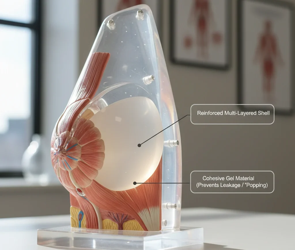 anatomia del gel coesivo dell'impianto
