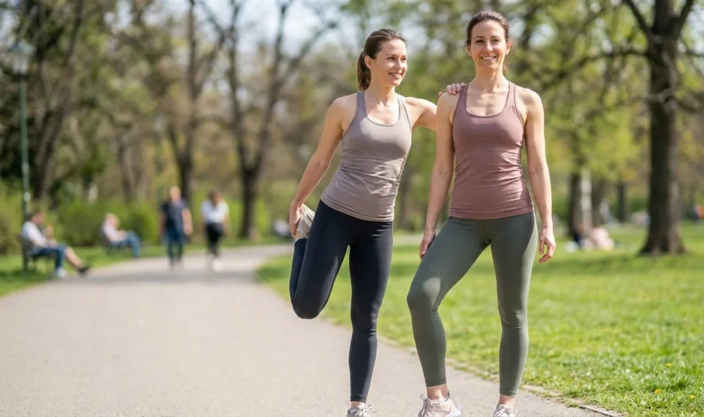 liposuction sonuçlarını korumak için egzersiz yapan hasta