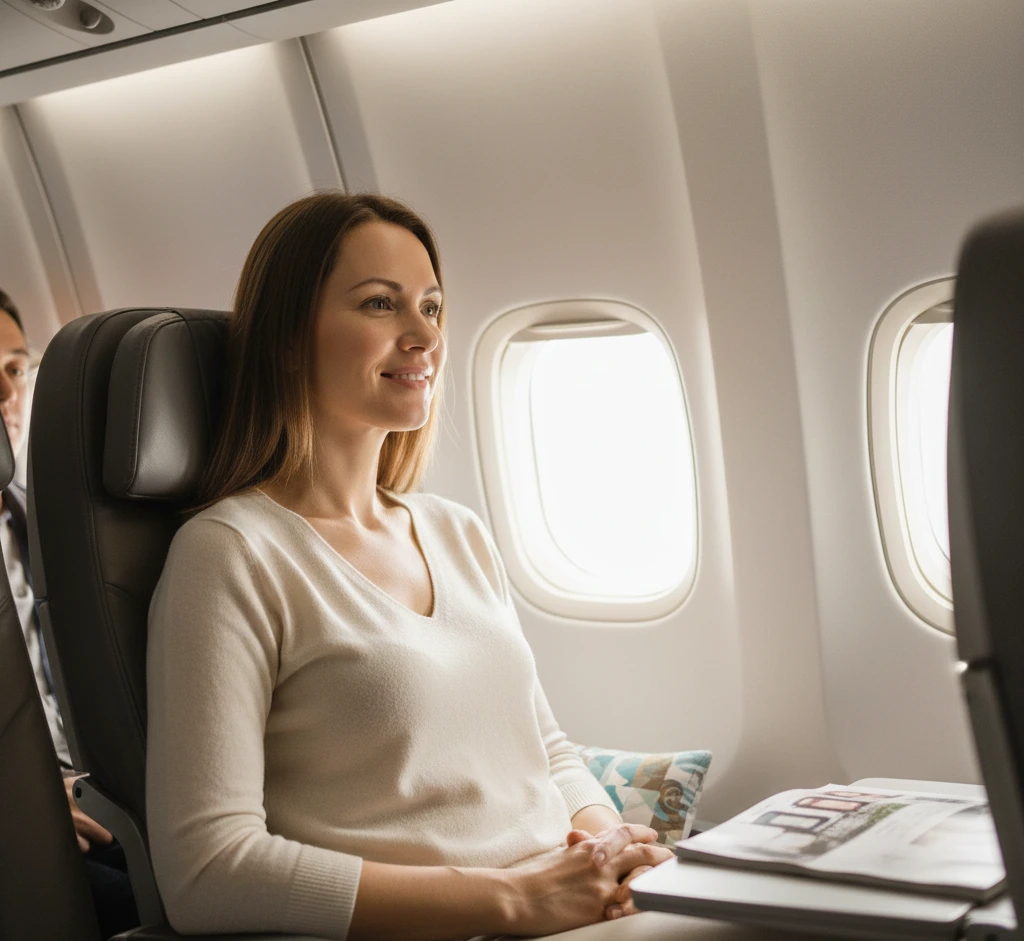 paziente in aereo sicuro