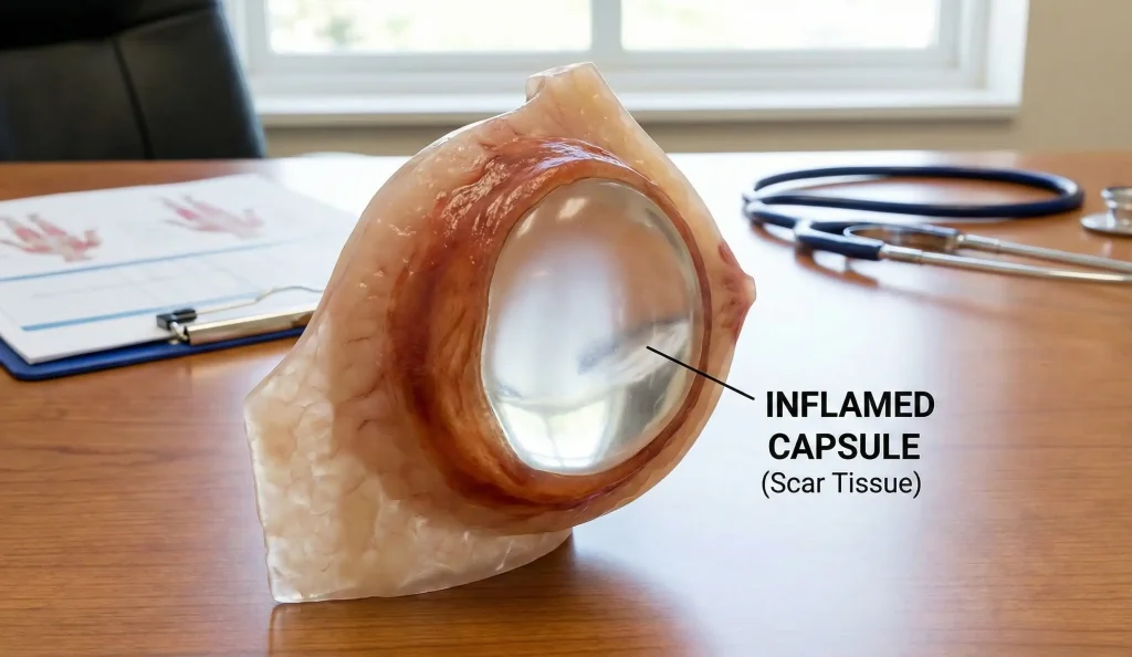 anatomical model inflamed scar tissue capsule