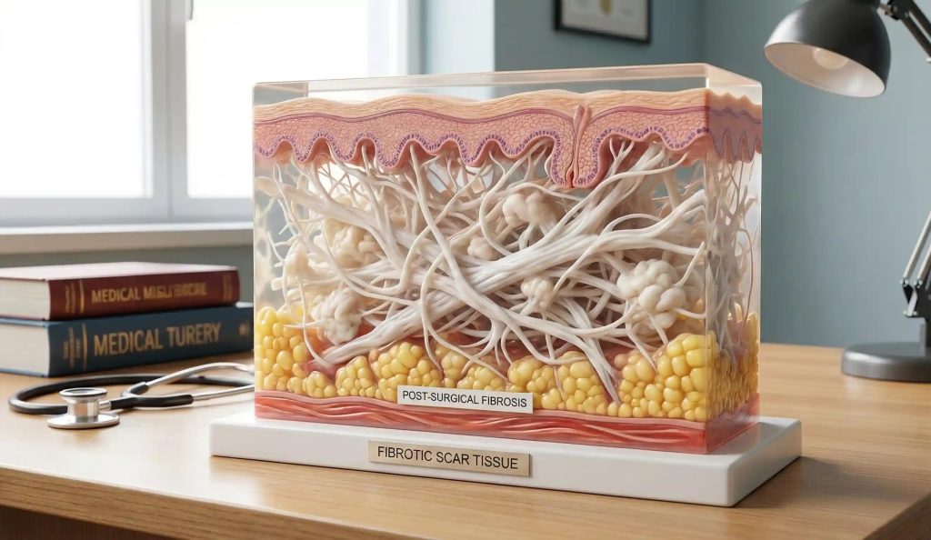 anatomisches Modell nach chirurgischer Fibrose Kollagen