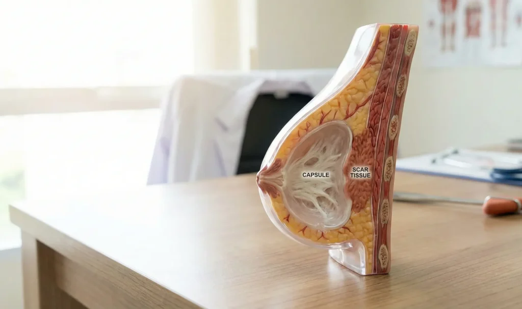 anatomia della capsula e tessuto cicatriziale del seno