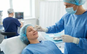comfortable patient eyelid surgery local anesthesia procedure