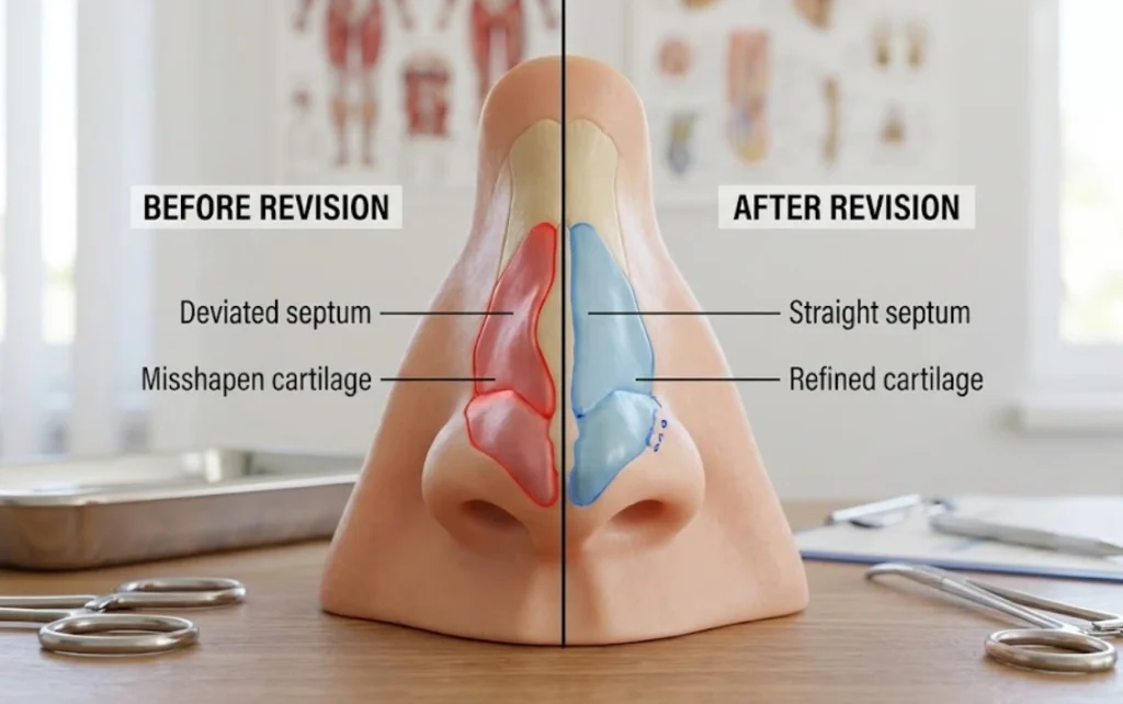 dahili burun yapısı revizyon ameliyatı anatomisi