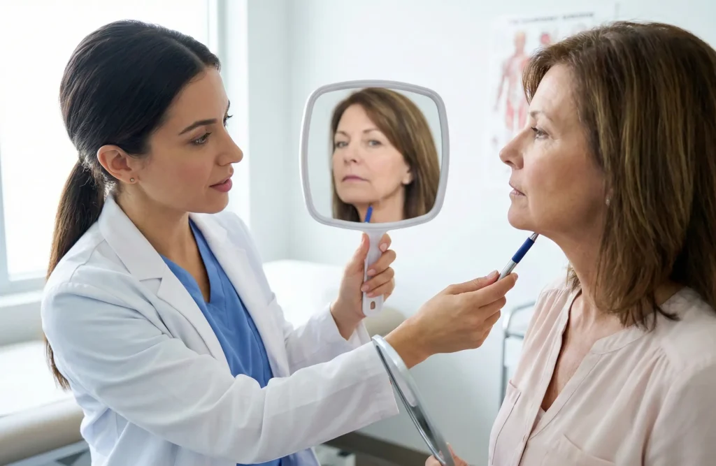valutazione elasticità cutanea check-up rinoplastica secondaria