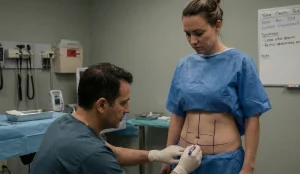 surgeon marking patient high def lipo