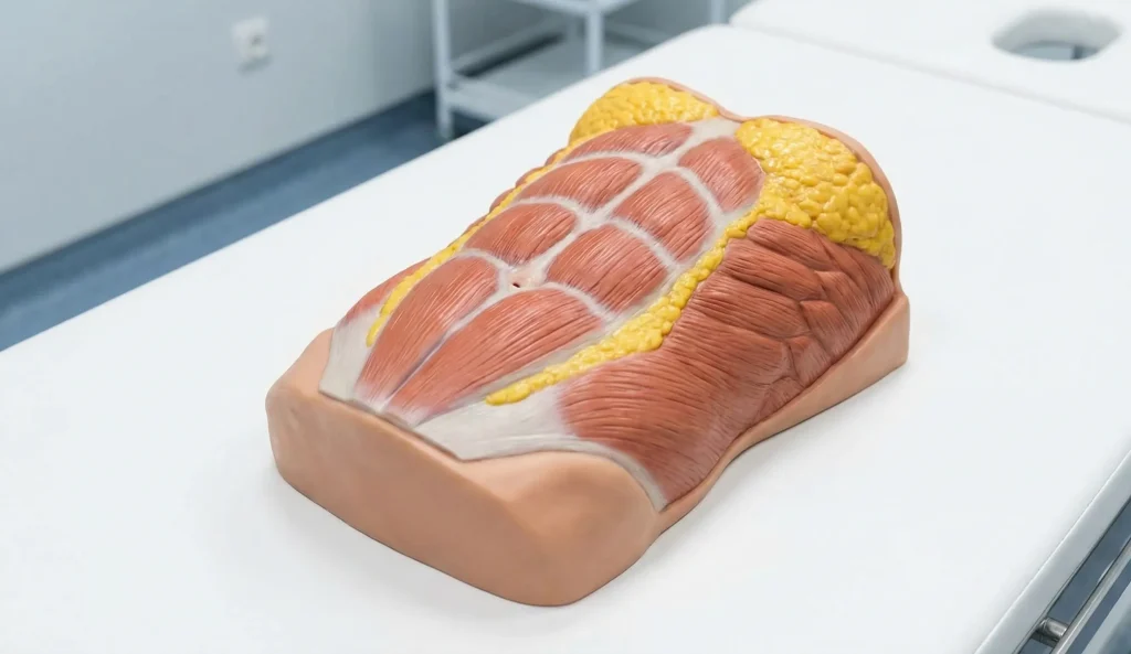 Anatomisches Modell der Bauchmuskeln