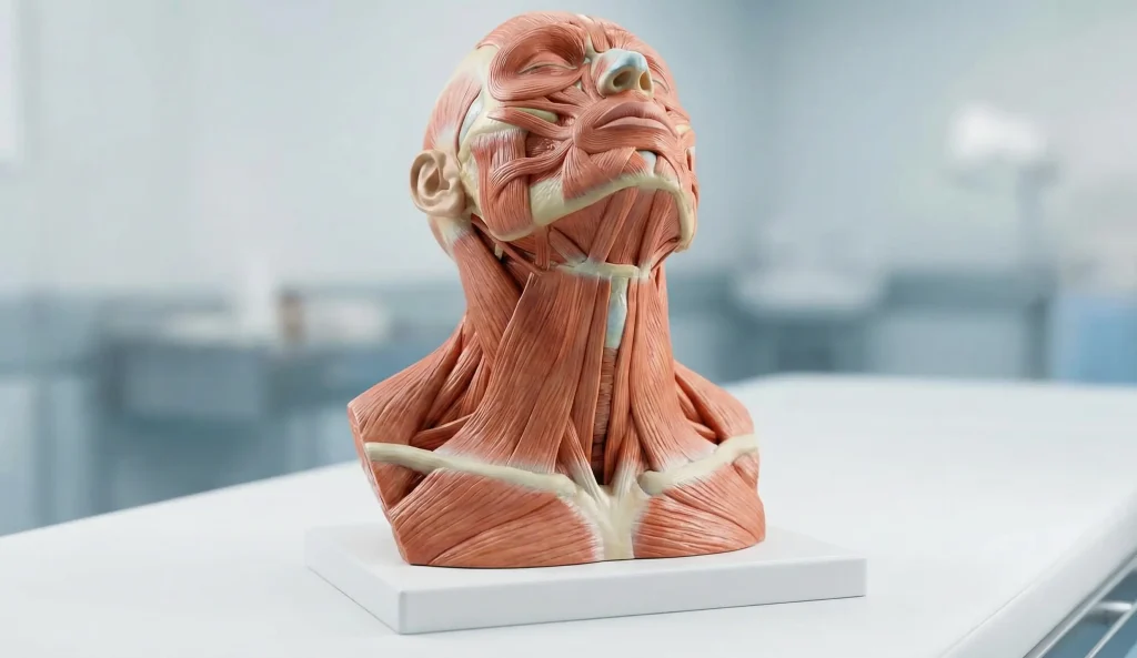 Anatomisches Modell Kopf Hals Muskeln
