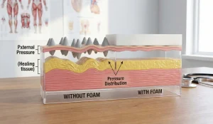 anatomical model skin pressure distribution