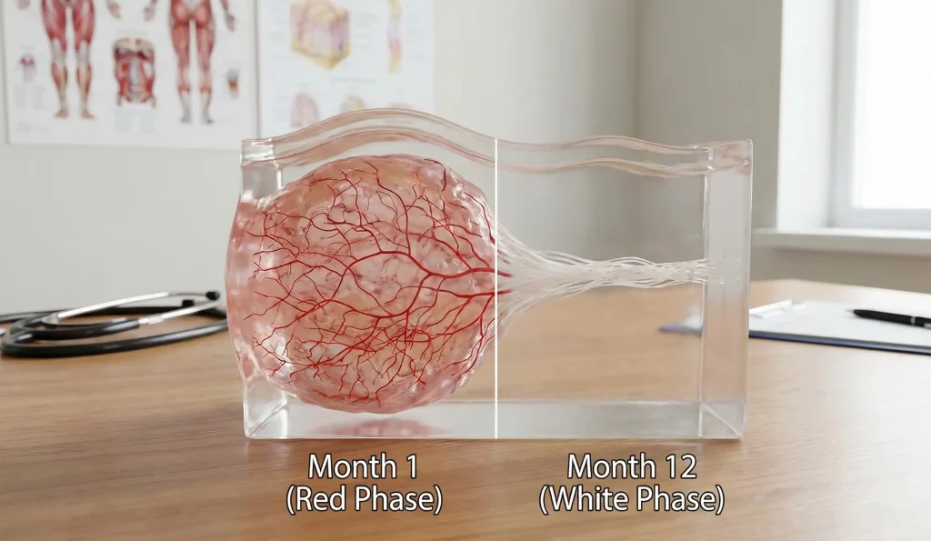 anatomical skin model scar healing phases