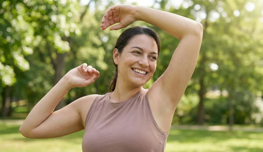 axillary liposuction full recovery week 6 happy patient