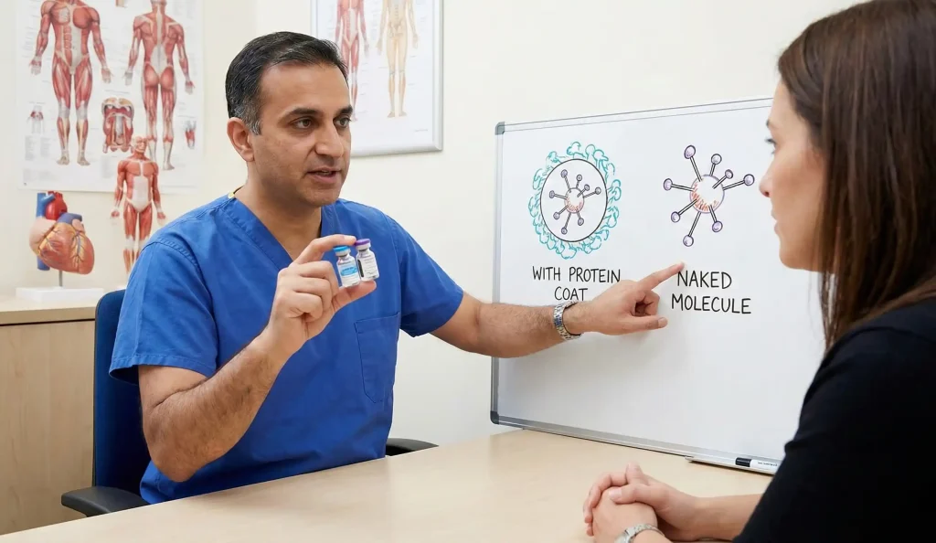 Arzt erklärt Botox-Proteinhülle