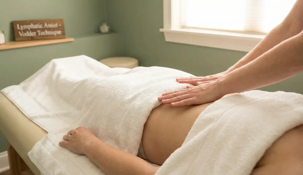lymphatic massage vodder technique recovery