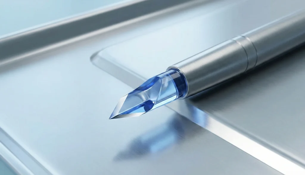 pencil pentru transplant de păr cu lamă de cristale safir