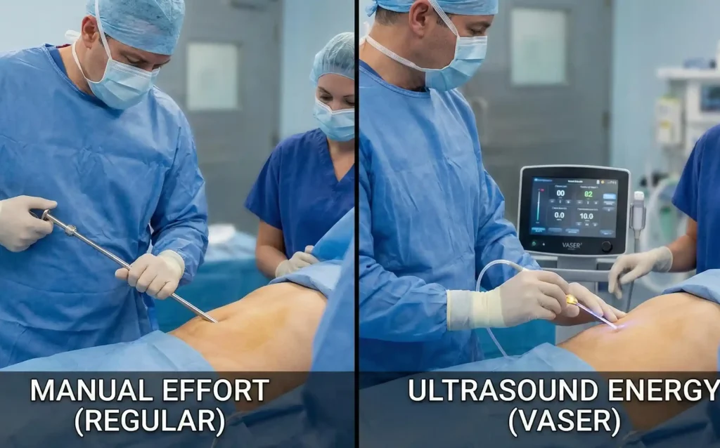comparație tehnică chirurgicală efort manual versus energie cu ultrasunete