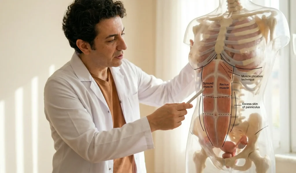 modello 3D anatomia intervento addominale