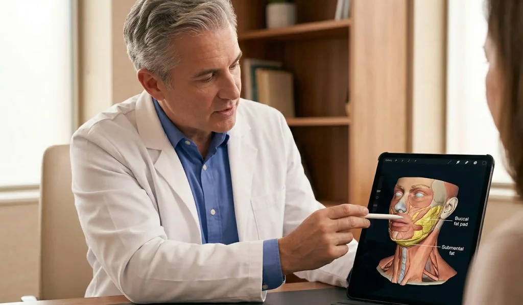 modello anatomico 3d di chirurgia di contouring del volto