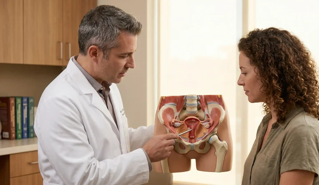 anatomical model hysterectomy explanation