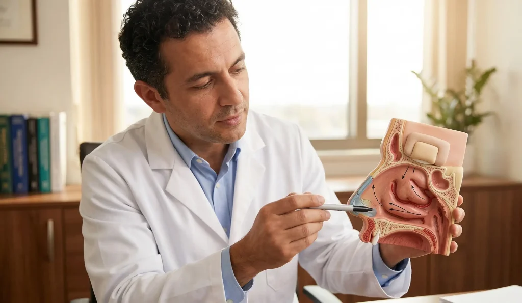 anatomisches Modell Nasenoperation