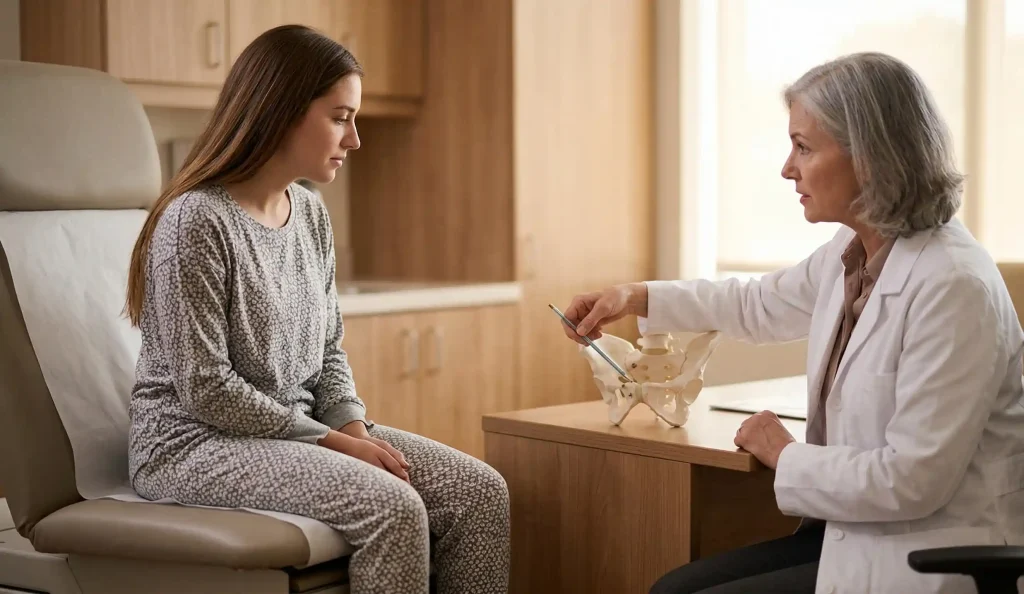 anatomik pelvis modeli labiaplasty noktaları