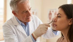 clinical examination nose after surgery
