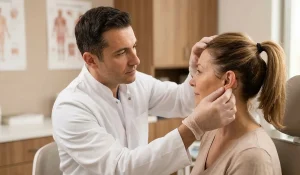clinical facelift otoplasty examination