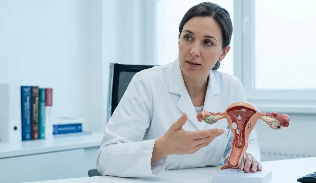 hysterectomy anatomical model explanation