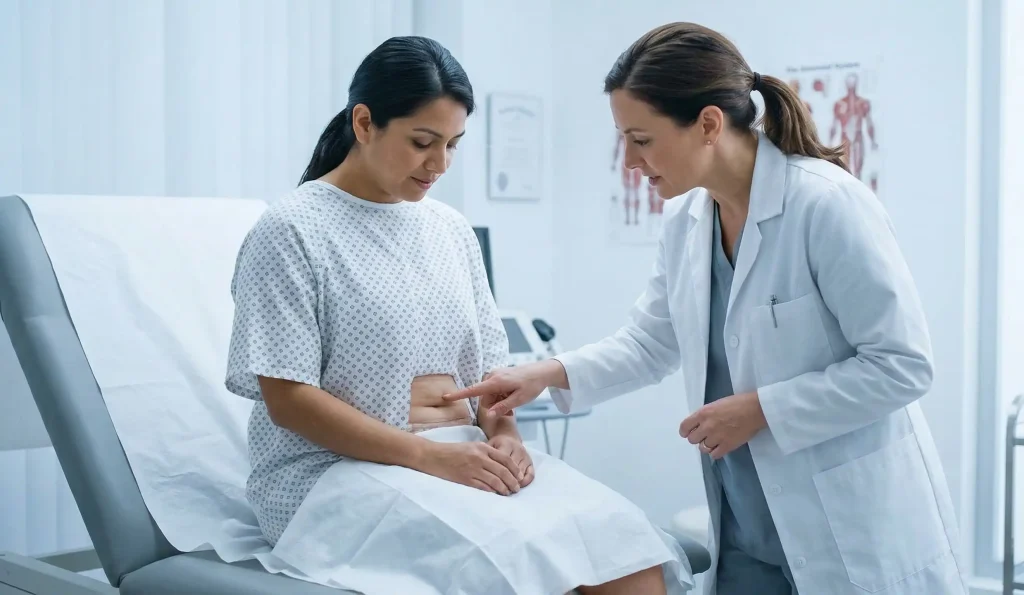 hysterectomy pre op doctor consultation