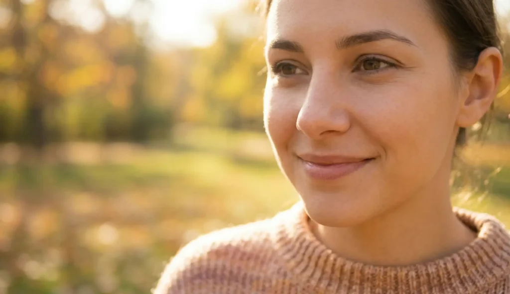 natürliches Porträt nach Rhinoplastik
