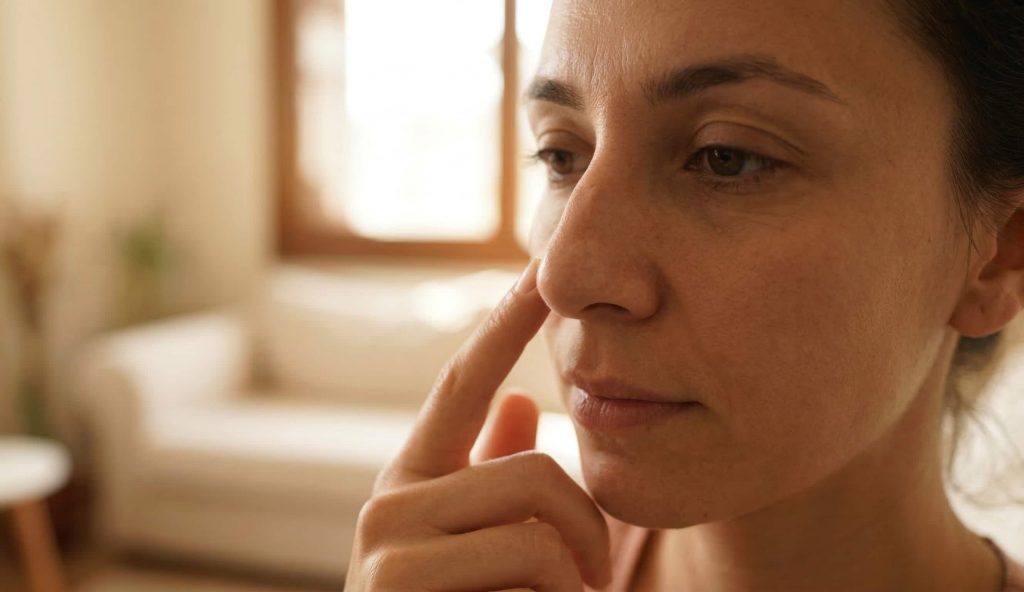 persona con setto deviato naturale