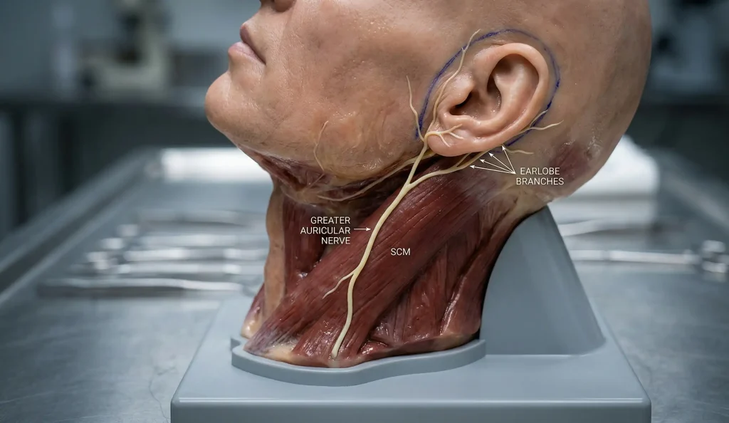 realistische Ohrnervenanatomie Modell