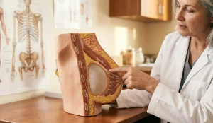 anatomical 3d model allergan implants pointing