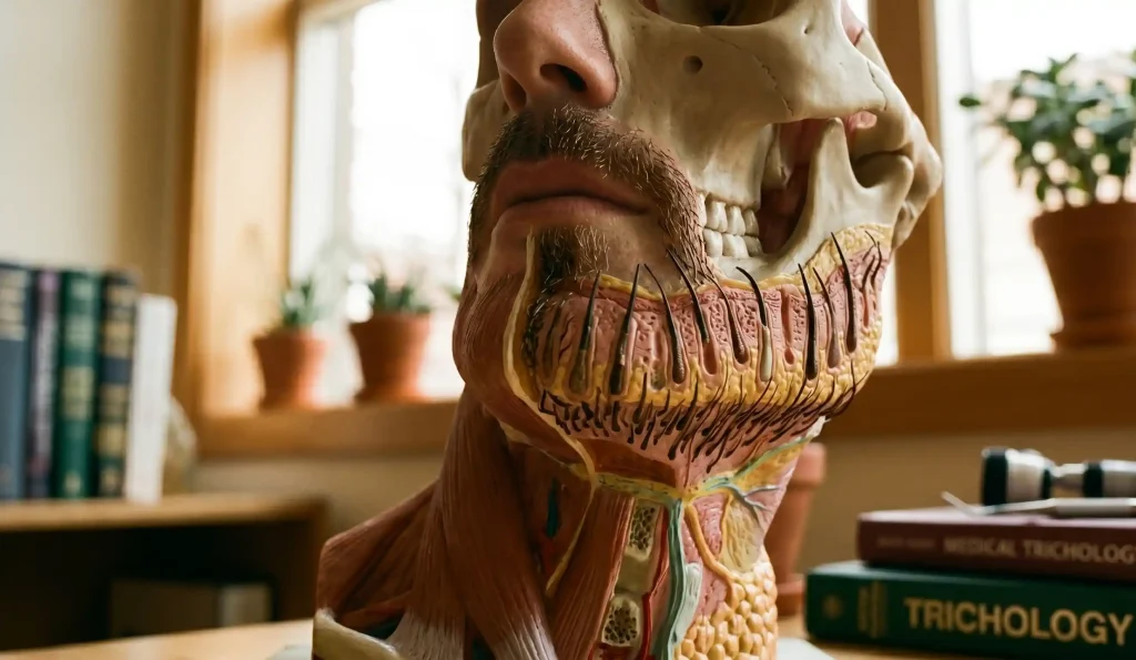 Anatomisches Modell für beard Follikeltransplantation
