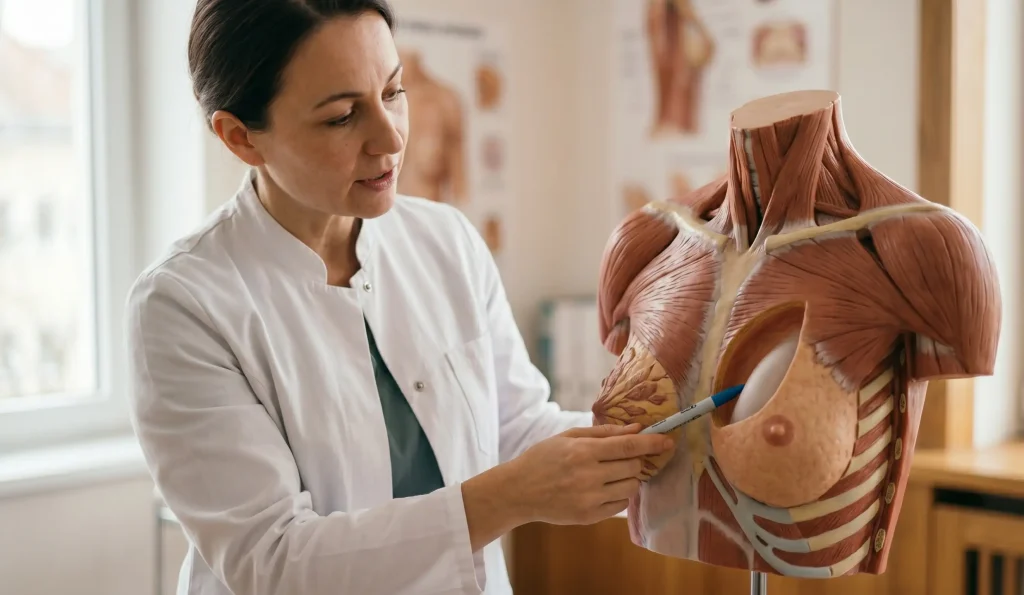 modello anatomico di educazione chirurgica del seno