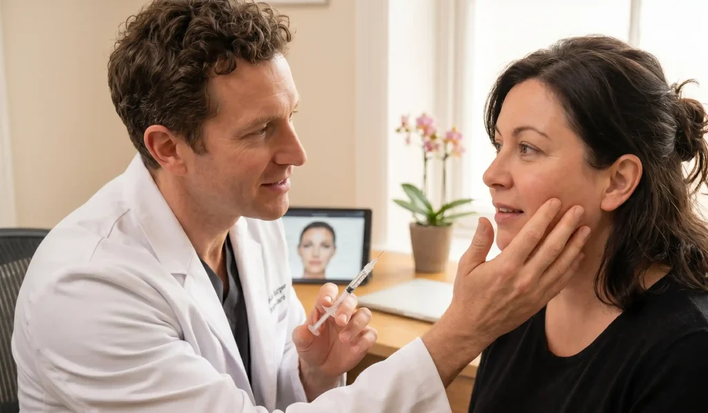 klinische Beurteilung Liquid Facelift patient