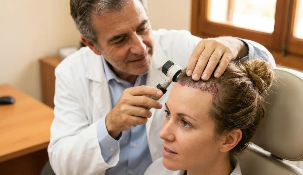 examen clinic daune solare grefe de păr