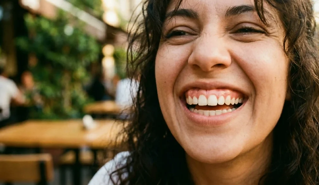 gummy smile laughing