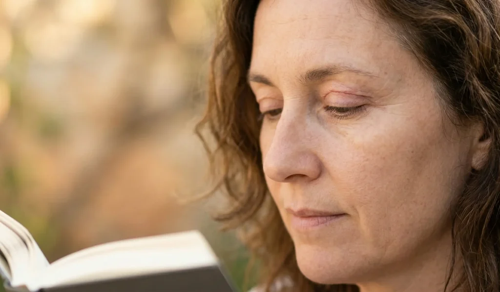 natürliche Blepharoplastik-Narbenheilung