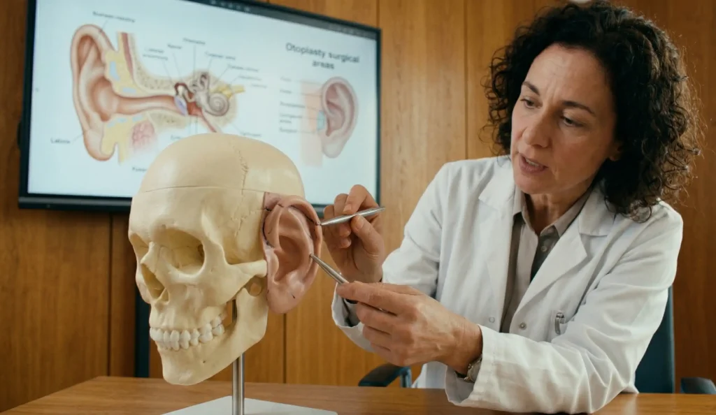 otoplasty kulak anatomik modeli