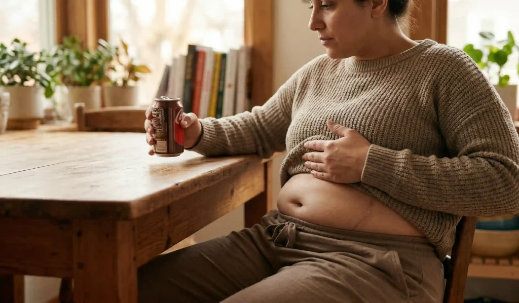 disconfort după carbonation în buzunarul gastric