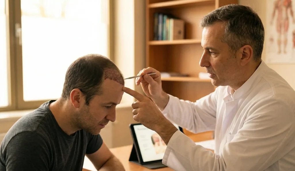 educazione post-operatoria del cuoio capelluto e prevenzione delle croste
