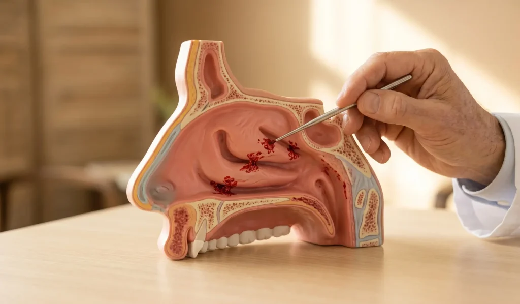 modello 3D sangue secco rinoplastica