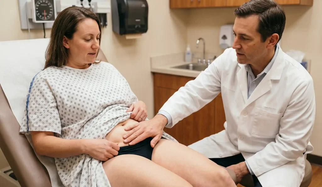 karın germe hasta doktor görüşmesi