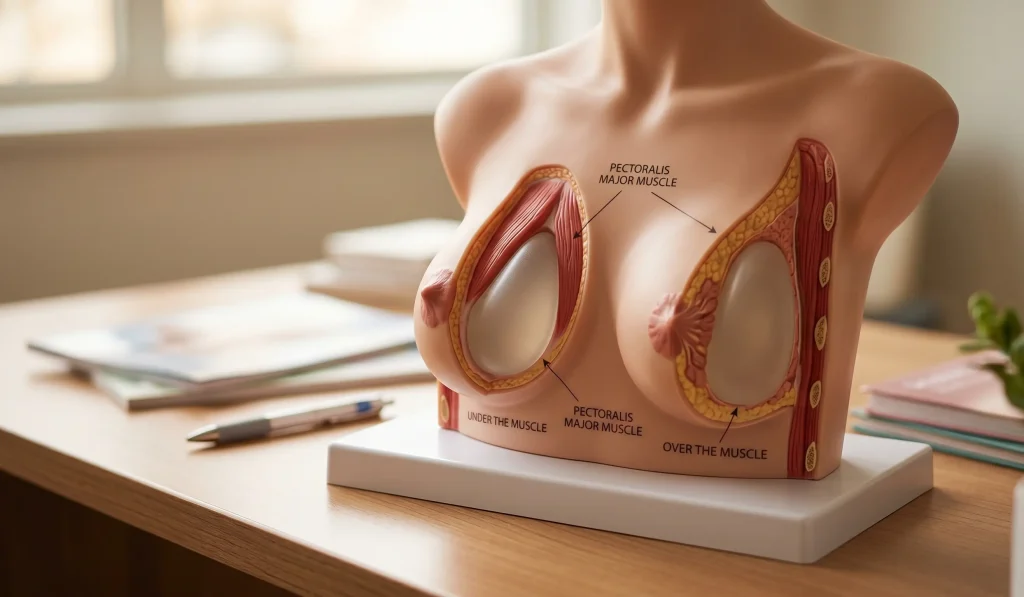 anatomisches Modell Brustimplantate