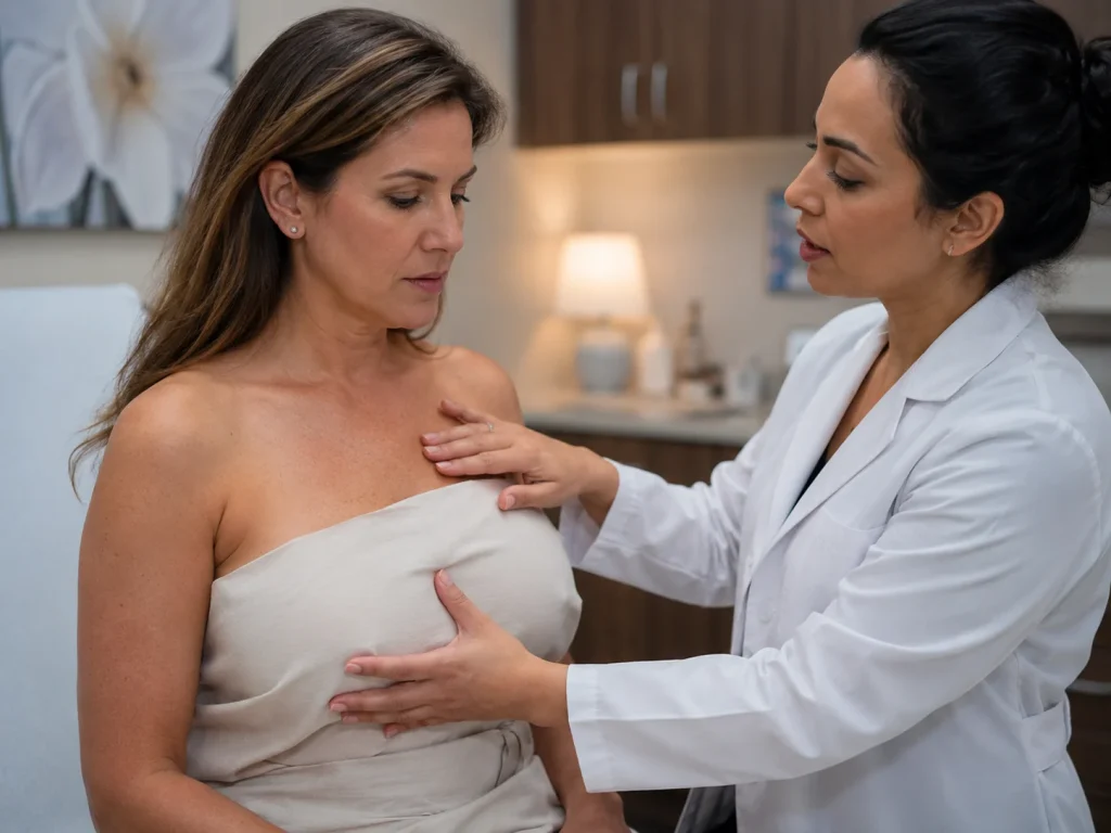 breast implant clinical examination